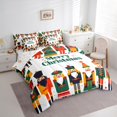 thumbnail image 3 of Homewish Boys Girls Xmas Nutcracker Bedding Comforter Set 7pcs,Happy New Year Queen Bedding Sets Super Cozy,Merry Christmas Queen Sheet Sets,Luxury Bedroom Decor,Reversible, 3 of 8