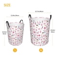 thumbnail image 5 of Xecao Cute Poodle Dog Print Laundry Hamper Basket,designed for Blanket Storage and Nursery Clothes in the Bedroom, 5 of 8