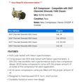 thumbnail image 2 of A/C Compressor - Compatible with 2007 Chevy Silverado 1500 Classic, 2 of 2