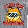 thumbnail image 3 of Garfield - I Live For Weekends - Men's Short Sleeve Graphic T-Shirt, 3 of 5