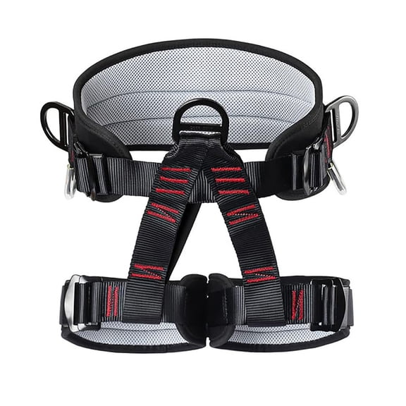 puresly Adjustable Climbing Harness Half Body Safety Belt for Rappelling Fire Rescuing