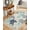 Blue, variant on Red Orange Coastal Hallway Runner Rug 2x5ft,Sea Turtle Nautical Coral Summer Beach Washable Woven Living Room Bedroom Kitchen Bathroom Carpet with Tassels,Indoor Outdoor Throw Door Mat for Entryway