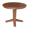 thumbnail image 5 of 36" Solid Wood Round Top Pedestal Dining Table with 12" Leaf - 30.1"H, 5 of 7