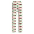 thumbnail image 6 of Riecok Pajama Pants for Women Plus Size Elastic Waist Straight Leg Pajama Bottoms Christmas Print Trendy Casual Lounge Pants Multicolor 4XL, 6 of 7