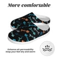 thumbnail image 6 of Lsque Little Fish Skeleton Pattern Womens Comfort Cotton on Scuff With Memory Foam and Anti-skid Sole Slipper-42/43, 6 of 7