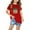 Red, variant on ATOGUTA Summer Short T-Shirts for Girls Short Sleeve Graphic Tees Casual Summer Tops Shirts White, Sizes 3T-12