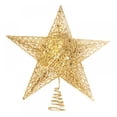 thumbnail image 1 of Bangus Christmas 4.7 Inch Glittered 5 Point Star Treetop, 1 of 6