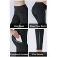 thumbnail image 4 of Orolay Women's High Waist Yoga Pants with Pockets Ultra Soft Workout Leggings,Black,L, 4 of 5