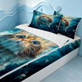 thumbnail image 2 of Erosebridal Cute Cat Zipper Twin Comforter Sets with Fitted Sheet and 2 Pillowcases, Kawaii Animal Zipper Bedding Set, Reversible, 2 of 7