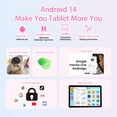 thumbnail image 2 of CWOWDEFU 10 inch 2024 Kids Tablet, Android 14 Tablet for Kids, 8(4+4)GB RAM 128GB ROM Octa-core Tablet with Shockproof Case& Stand, Bluetooth 5.0, WiFi6, Parental Control, 5MP+8MP Dual Camera (Pink), 2 of 8