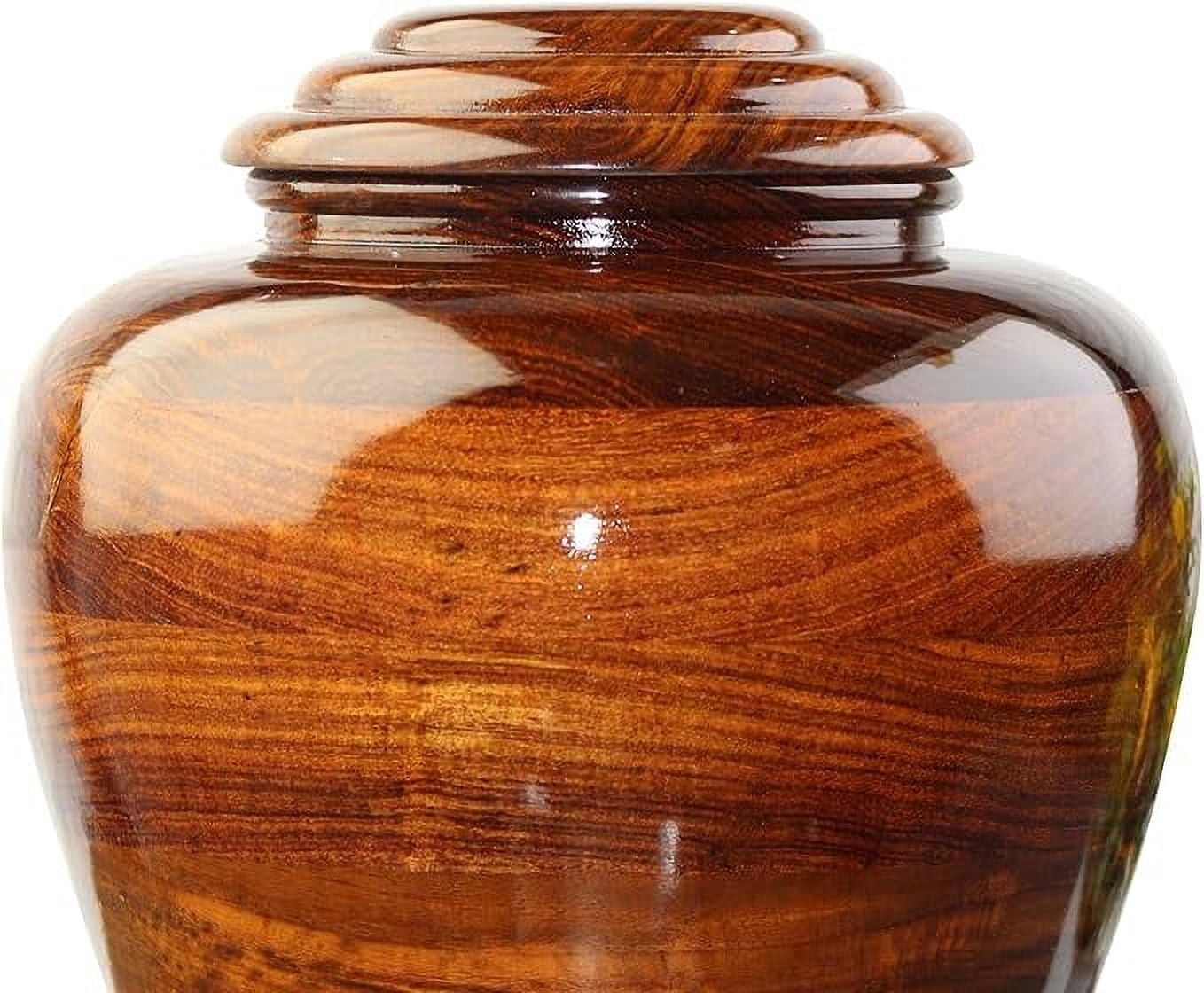 Rosewood Wooden urn for Human Ashes Adult, Wooden Cremation Urn for Male/Female Ashes Large, Custome urn for pet Ashers (Small)