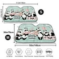 thumbnail image 3 of Kdxio Cute Panda Print Windshield Sun Shade,UV Rays and Sun Heat Protection,Sunshade for Car Windshield,Car Shade Front Windshield - Medium, 3 of 6