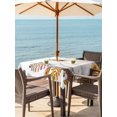 thumbnail image 2 of Outdoor Tablecloth with Umbrella Hole and Zipper, Grey Pumpkins Fall Square Table Cloth 60x60 Inch Waterproof Tablecloth, Botanical Thanksgiving Maple Leaf Picnic Table Cover for Patio Camping, 2 of 7