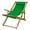 Natural Frame/Green Canvs, variant on Sling Chair Natural Frame-Royal Blue Canvas