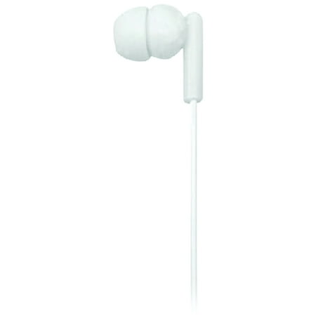 07 Isolation Earbud - Naxa NE-938 WHITE SPARK Isolation Stereo In-Ear Earbuds (White)