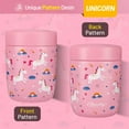 thumbnail image 2 of Clytem 8oz Thermo for Hot Food, Small Insulated Lunch Container XJ - Pink Unicorn W, 2 of 7