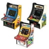 The 6" Micro Arcade Retro Game Lovers Pack featuring Burger Time, Galaxian & Mappy