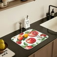 thumbnail image 5 of Yayeee Dish Drying Mat for Kitchen Counter 18" x 24" Microfiber Super Absorbent Coffee Decorative Pad, Apple Pattern, 5 of 9