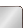 thumbnail image 3 of Kate and Laurel Zayda Radius Rectangle Framed Wall Mirror, Walnut Brown 24x36, 3 of 8