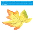 thumbnail image 5 of Uxcell Fake Fall Leaves, 300 Pack Artificial Maple Leaves Artificial Leaves Faux Style 7, Green Red Yellow, 5 of 6