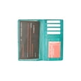 thumbnail image 1 of Genuine Eel Skin Leather Checkbook Cover Credit Card Holder ID Window E 154, 1 of 5