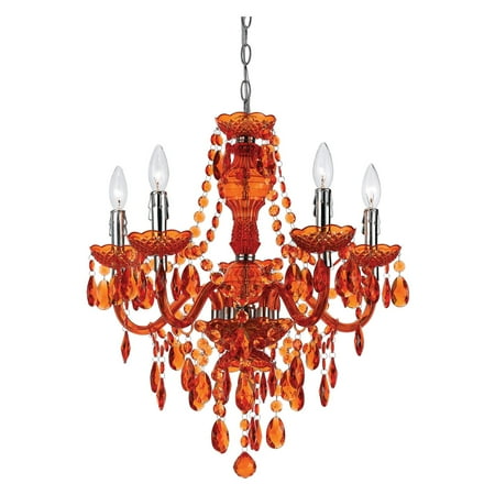 Emerald Green Chandelier - AF Lighting 8525-5H Fulton Chandelier, Green