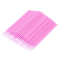 thumbnail image 1 of EeaseMX 100 microcepillos aplicadores desechables para extensiones de pestañas, hisopos de algodón, microcepillos para pestañas (rosa), 1 of 7