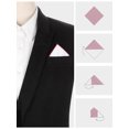 thumbnail image 3 of INSPIRE CHIC Men's Pocket Square Cotton Handkerchiefs for Suits Jacket Red One Size, 3 of 4