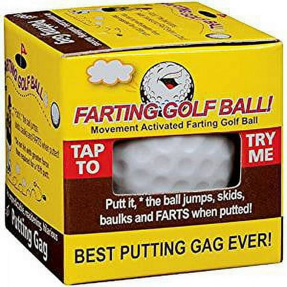 Cp Farting Golf Ball Best Putting Gag Ever Jumps Wobbles & Farts - Great Gag Gift For The Course