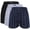 Black Navy pack, variant on Men's Woven Boxer Shorts 3-Pack - 5 Plaid Patterns, Premium Cotton, Comfortable Elastic Waist, Button Fly, Casual Underwear for Daily Wear, Black Navy pack, 3XL