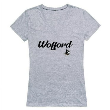 Wofford College Terriers Women Script Short Sleeve T-Shirt, Heather Grey - 2XL