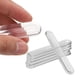 thumbnail image 4 of Uxcell 8pcs Topes de puerta protectores de pared silenciosos 3.9" x 0.6" autoadhesivos reutilizables de tira de goma clara, 4 of 5