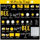 thumbnail image 2 of JartenaAMCS Bee Summer con forma de tablón de anuncios, 95 unidades, con pegamento, 2 of 7