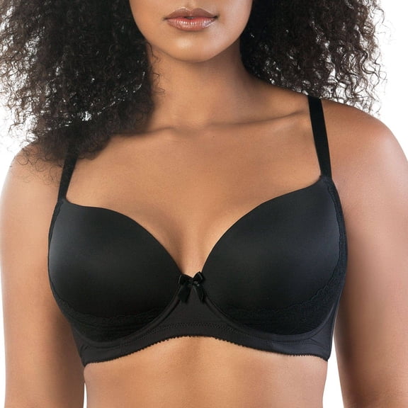 Parfait Casey Full Bust Padded Plunge T-Shirt Bra, Black, 40K