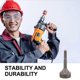 thumbnail image 2 of Ground Rod Driver Hammer Drill Ground Rod Grounding Rod Driver Stainless Steel Rod Driver, 2 of 4