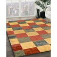 thumbnail image 3 of Ahgly Company Machine Washable Indoor Rectangle Abstract Gold Area Rugs, 5' x 7', 3 of 7