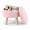 Pink/12.99 x 12.99 x 10.91 inch, variant on Alvantor Storage Ottoman, Round Teddy Fabric Footrest with Padded Seat and Wood Legs, Beige, 12.99 x 12.99 x 10.91 in