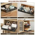 thumbnail image 4 of Expandable Pull-Out Cabinet Organizer with Handle Fixed Slide out Drawers Under Sink Pull-Out Home Organizers with Adhesive Nano Film Adjustable Length 12.5"-20.5" for Kitchen Cabinets Black, 4 of 9