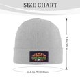 thumbnail image 3 of XMXT Winter Casual Beanie Hats for Men Women, Happy Halloween Alphabet Unisex Adult Cap Warm Daily Knit Hat Skull Caps, Gray, 3 of 9