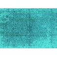 thumbnail image 1 of Ahgly Company Indoor Rectangle Oriental Turquoise Blue Industrial Area Rugs, 8' x 10', 1 of 4