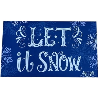 Let it Snow Doormat - Snowman Doormat - Winter Decor – UncommonDoormats