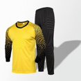 thumbnail image 3 of Uniforme de portero de fútbol para niños y hombres, camiseta de entrenamiento de manga larga con esponja protectora, camiseta de fútbol y pantalones, 3 of 5