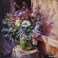 thumbnail image 3 of Yukish, Marina 15x15 Black Modern Framed Museum Art Print Titled - Summer Day, 3 of 5