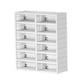 thumbnail image 1 of Caja de almacenamiento de zapatos, zapatero plegable, resistente organizador de almacenamiento de bolsos, organizador de zapatos visible, contenedor 12 cuadrículas sin ruedas, 1 of 8