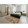 thumbnail image 5 of Ahgly Company Machine Washable Indoor Rectangle Transitional Sienna Brown Area Rugs, 5' x 7', 5 of 7