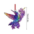 thumbnail image 7 of CREATITOY 5.9In Colorful Hummingbird Flower Suncatcher Hanging Ornament Home Window Decor, 7 of 7
