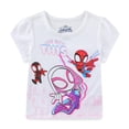 thumbnail image 2 of Marvel Spider-Gwen Spidey Miles Morales Short Sleeve T-Shirt and Shorts Set (Girls), 2 Piece Set, Sizes 2T-7, 2 of 8