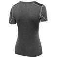 thumbnail image 2 of Sweetsmile Women Elastic Quick Dry Sport T-Shirt Essential Short Sleeve Crewneck Tight Tops Running Fitness Yoga Shirt For Women Summer Clearance, 2 of 2