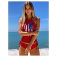 thumbnail image 3 of Women's Swimsuit Long Sleeve - Modest Swimwear Bathing Suit with Bikini Top - Slimming Swimsuit for Women - Loose Fit Rash Guard for Water Sports & Beach, 3 of 6