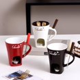 thumbnail image 3 of Taza de fondue de chocolate, taza de chocolate, juego de 2 tazas de fondue de chocolate, tazas de fondue, taza de fondue, taza para derretir chocolate, tazas de fondue, taza de chocolate para, 3 of 7